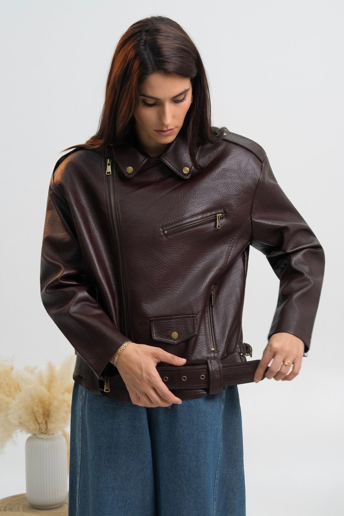 VESTE SIMILICUIR LARISSA