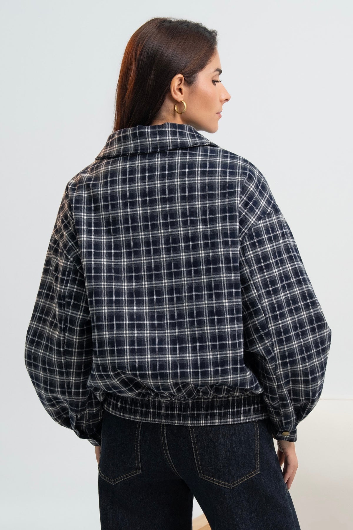 BLOUSON A CARREAUX ZITA