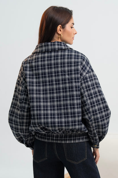 BLOUSON A CARREAUX ZITA