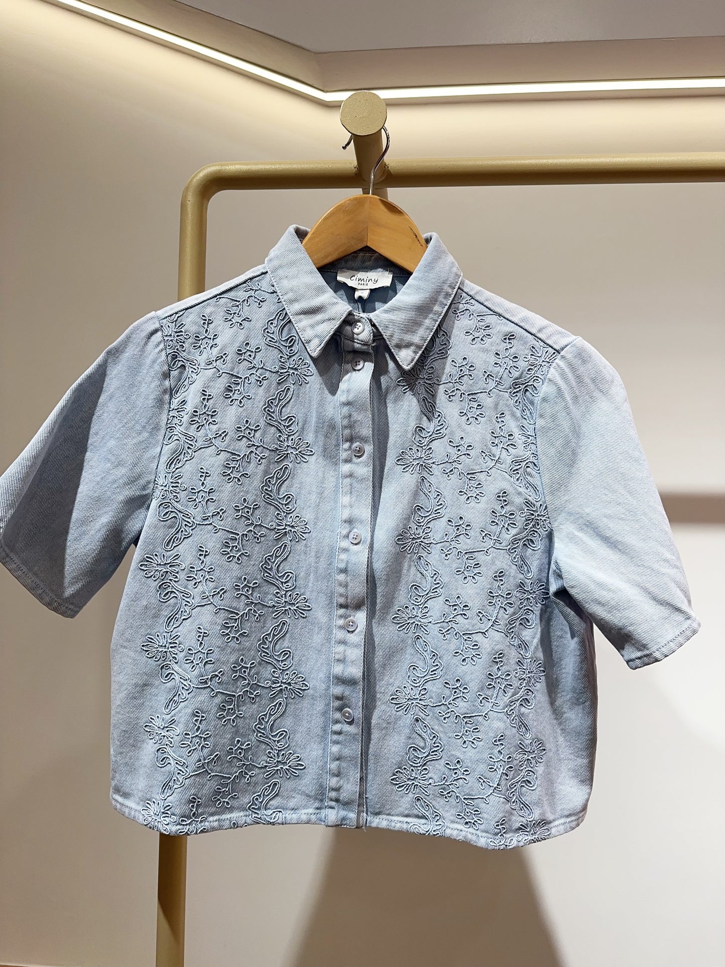 VESTE DENIM BRODÉE THOMASSINE