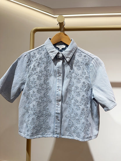 VESTE DENIM BRODÉE THOMASSINE