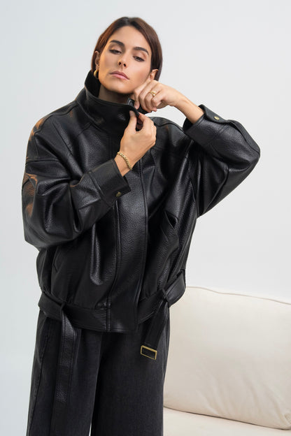 VESTE SIMILICUIR NATACHA