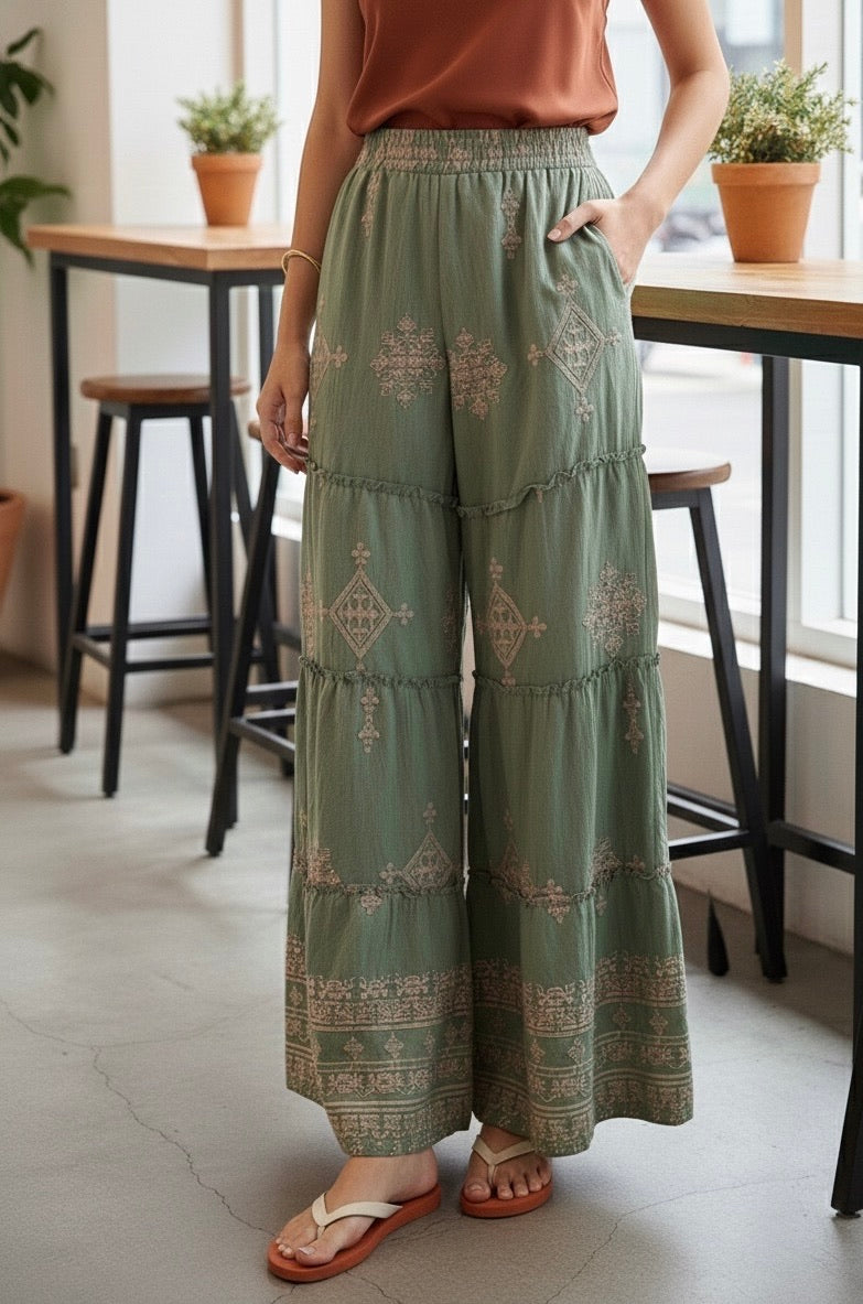 PANTALON BRODÉE HONORINE