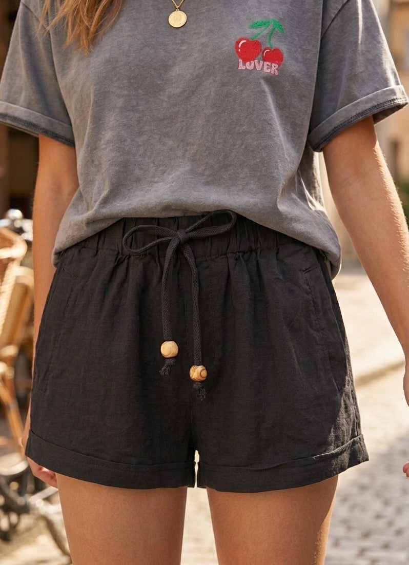 SHORT COTON TOILE QUITTERIE