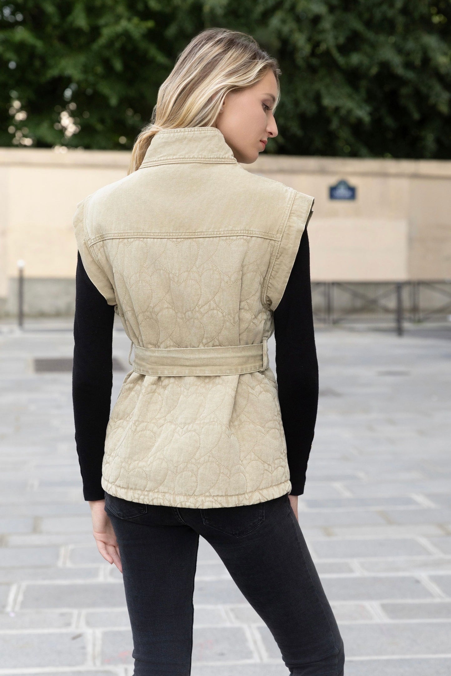 GILET DENIM MATELASSÉ MIO