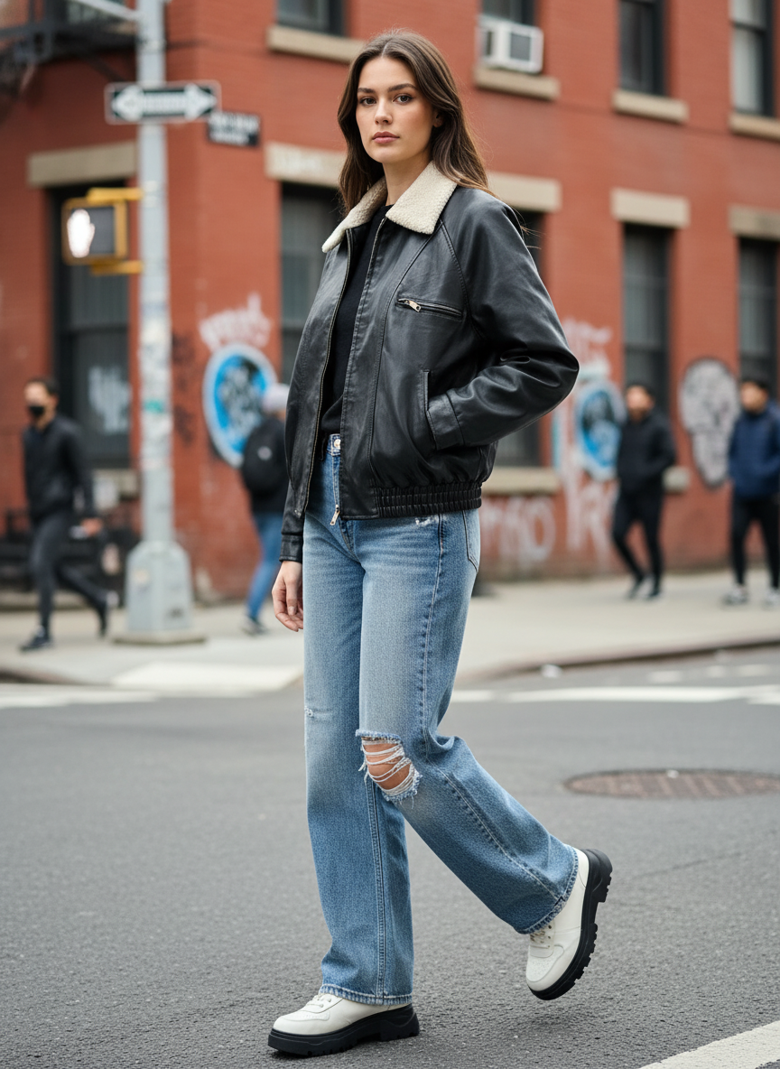 BLOUSON SIMILICUIR LÉNA