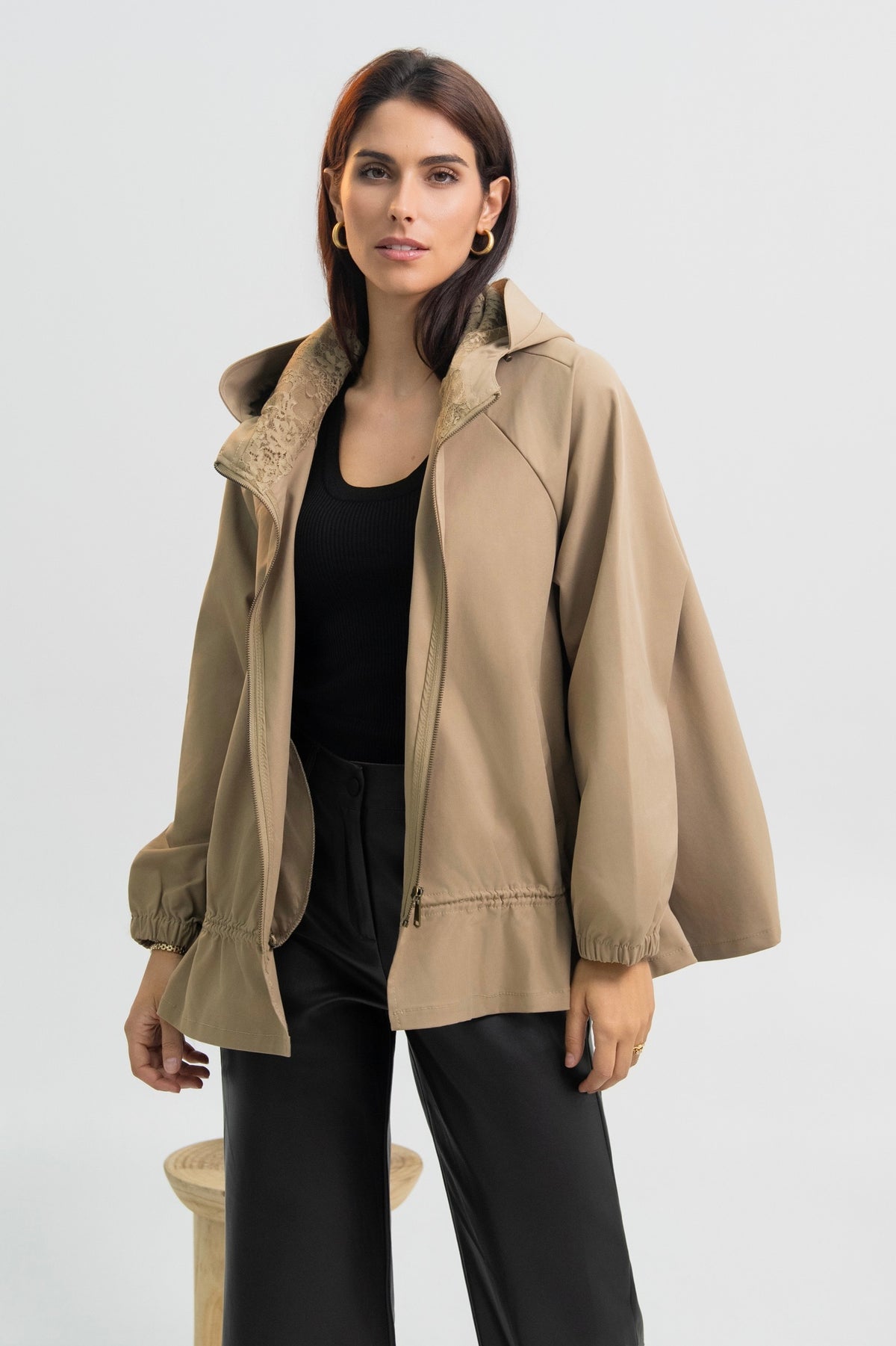 VESTE CAPUCHE AMBRE
