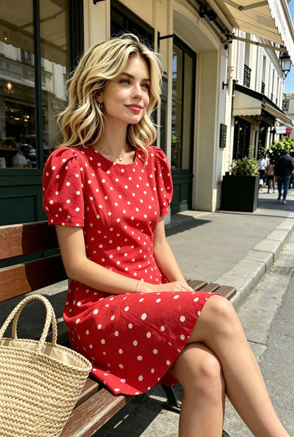 ROBE COTON PETITS POIS AMÉDÉE