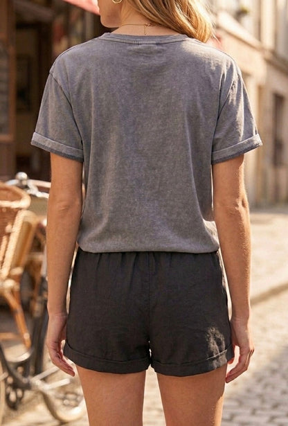 SHORT COTON TOILE QUITTERIE